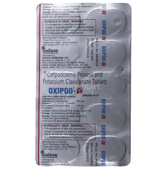 oxipodcv 200mg tablet 10's